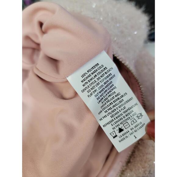 Hilary Duff for Smash + Tess Tinsel Skorty pink Women's Romper 2XS NEW #E - Picture 10 of 11